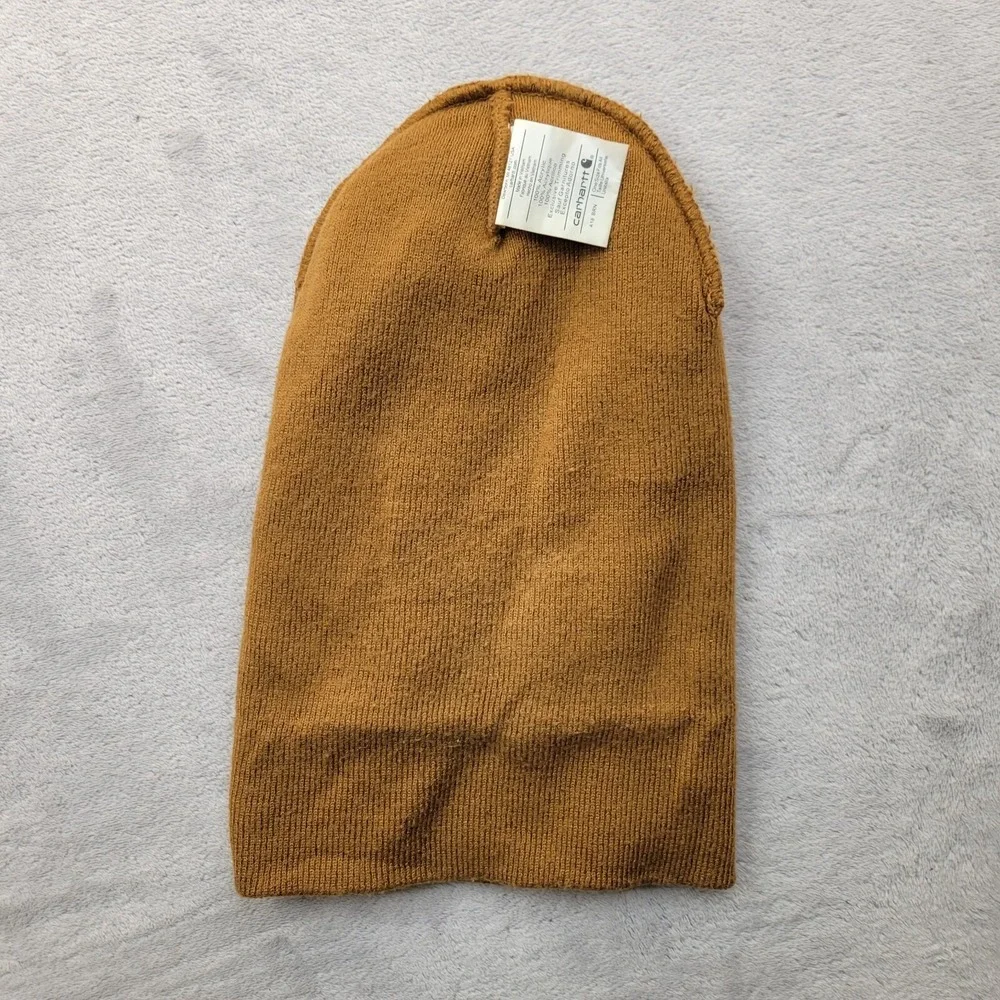 Carhartt Hat Beanie Cap Mens Unisex Acrylic Brown Winter Pull on Knit Work‎ OSFM